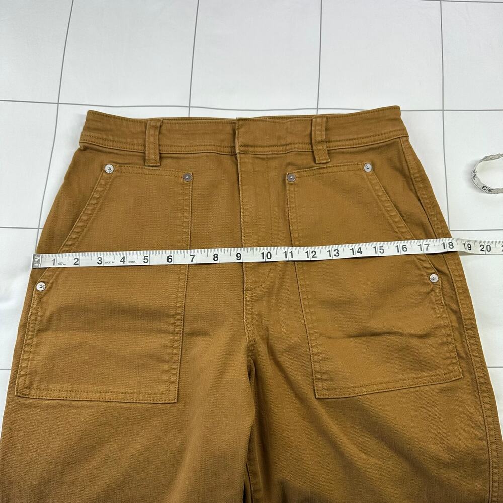 Gap Pants Womens 6 Bronze Brown Barrel Khaki Utility Cotton Blend High Rise - Picture 8 of 12